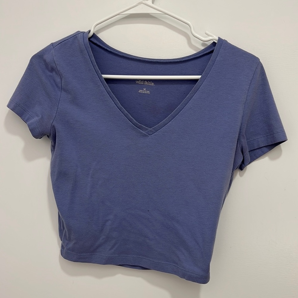 Medium purple/lavender crop top